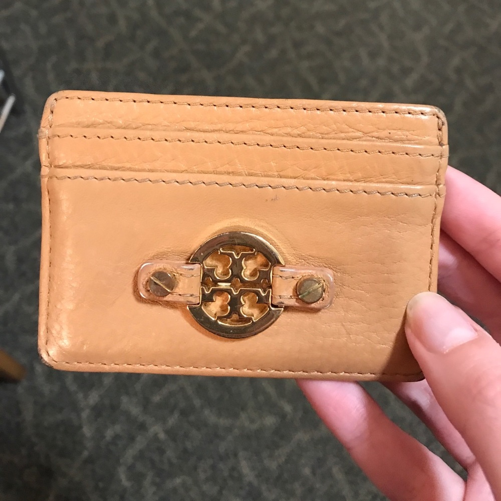 Tory Burch leather card wallet